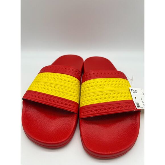 adidas Adilette Slides \'Spain\' G55382 Red Yellow Men\'s Size 7 NWT main image 9
